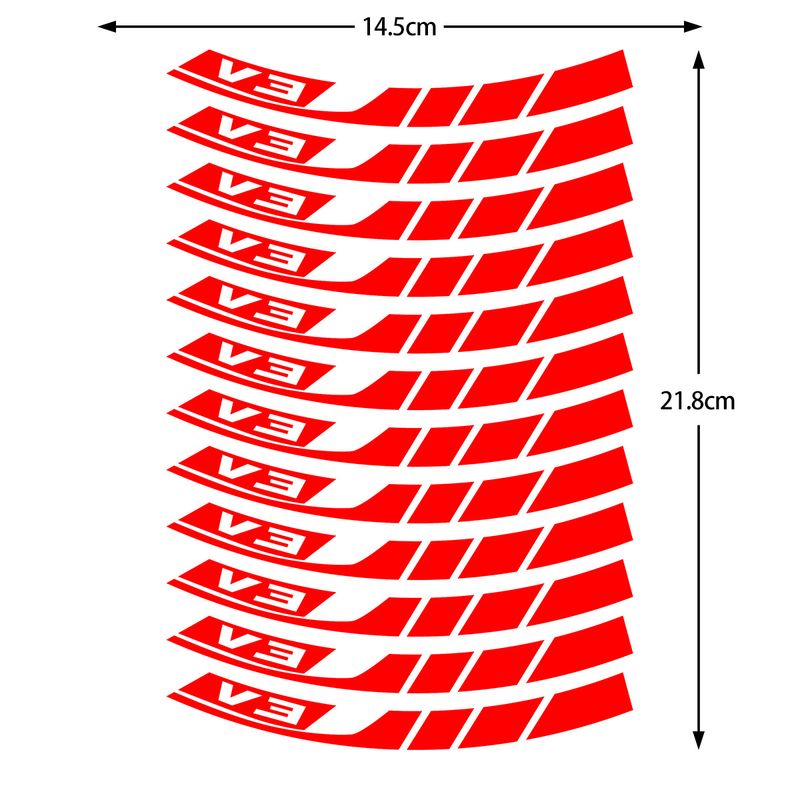 Suitable For Honda Click Series V2/V3 Waterproof Reflective Wheel Stickers, Modified Motorcycle Personalized Decoration_autovado.com