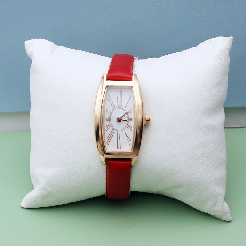 Women's square watch belt quartz watch_autovado.com
