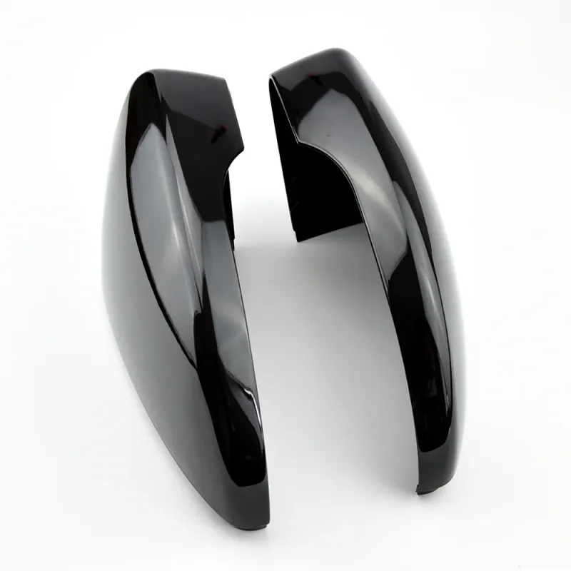 Black Side Wing Mirror Cover For VW Passat B7 CC Scirocco MK3 Jetta MK6 EOS Beetle R Trim Caps Case Rearview replace_autovado.com