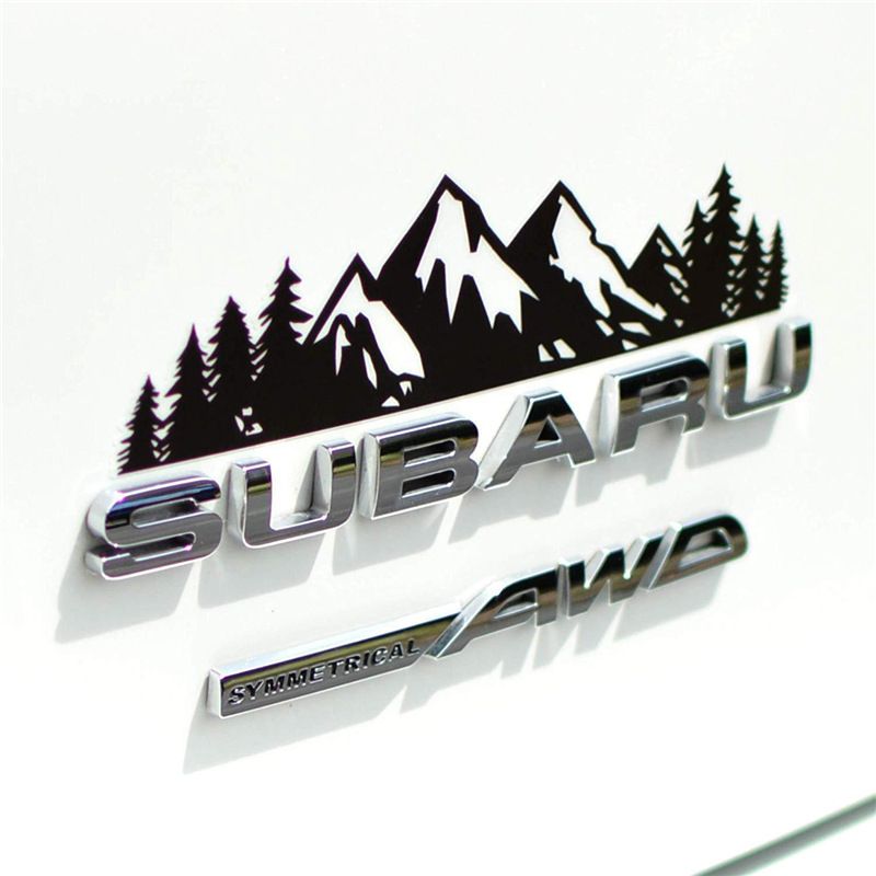 X-100 Yuutoo Hot Selling Forest Snow Mountain Emblem Decorative Personalized Creative Car Stickers_autovado.com