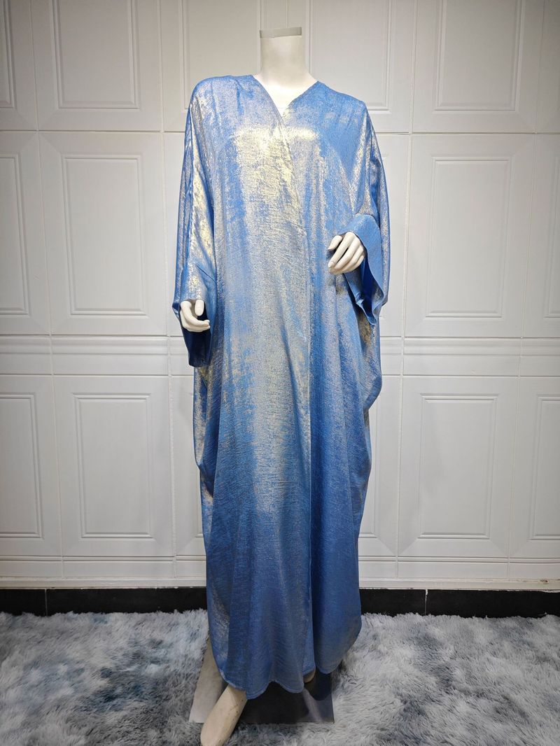 Women's Clothing Arab Dubai modern Muslim fashion gold stamped robe abaya outerwear cardigan robe_autovado.com