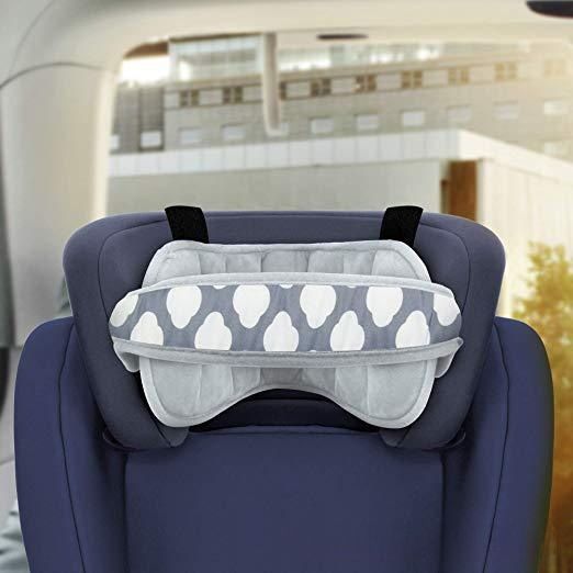 Baby head fixing belt child car seat head rest headrest head sleep aid with protective pad_autovado.com