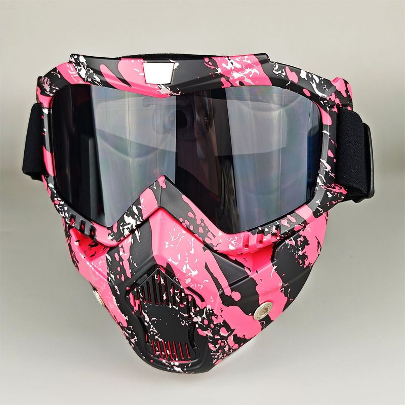 Detachable Motorcycle Snow Goggles With UV400 Protection – Windproof, Anti-Dust, Unisex Riding Mask – Multiple Lens Colors Available_autovado.com
