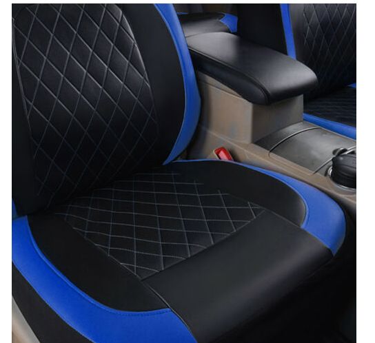 Car seat cover single line quilted bracket leather pu leather_autovado.com