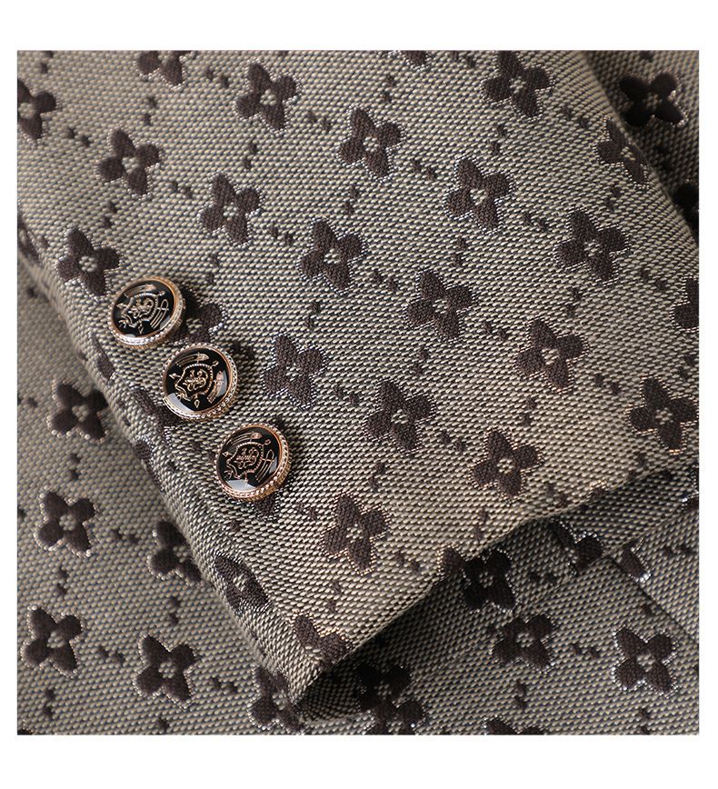 Women's Clothing Socialite elegant style suit two-piece spring and autumn printed suit _autovado.com