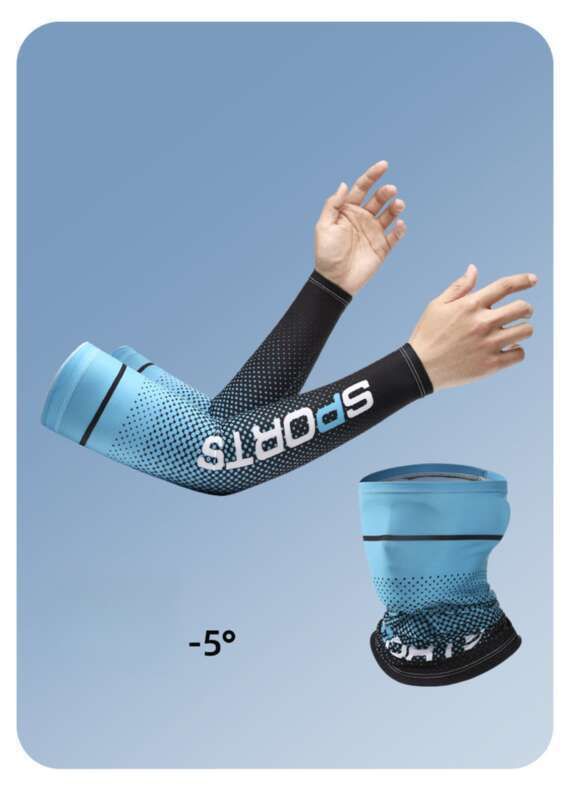 Ice Men's Summer Sun Refreshing, Breathable Arm Protection, Driving, Outdoor Cycling, Sports, Ice Silk Sleeve Cover_autovado.com