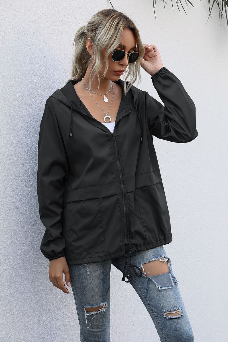 Women's Zipper Hoodie Lightweight Outdoor Hiking Raincoat Jacket Jacket Ready in Stock_autovado.com