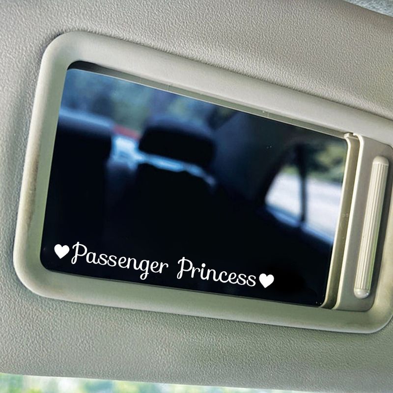 Passenger Princess car rearview mirror makeup mirror passenger princess creative stickers_autovado.com