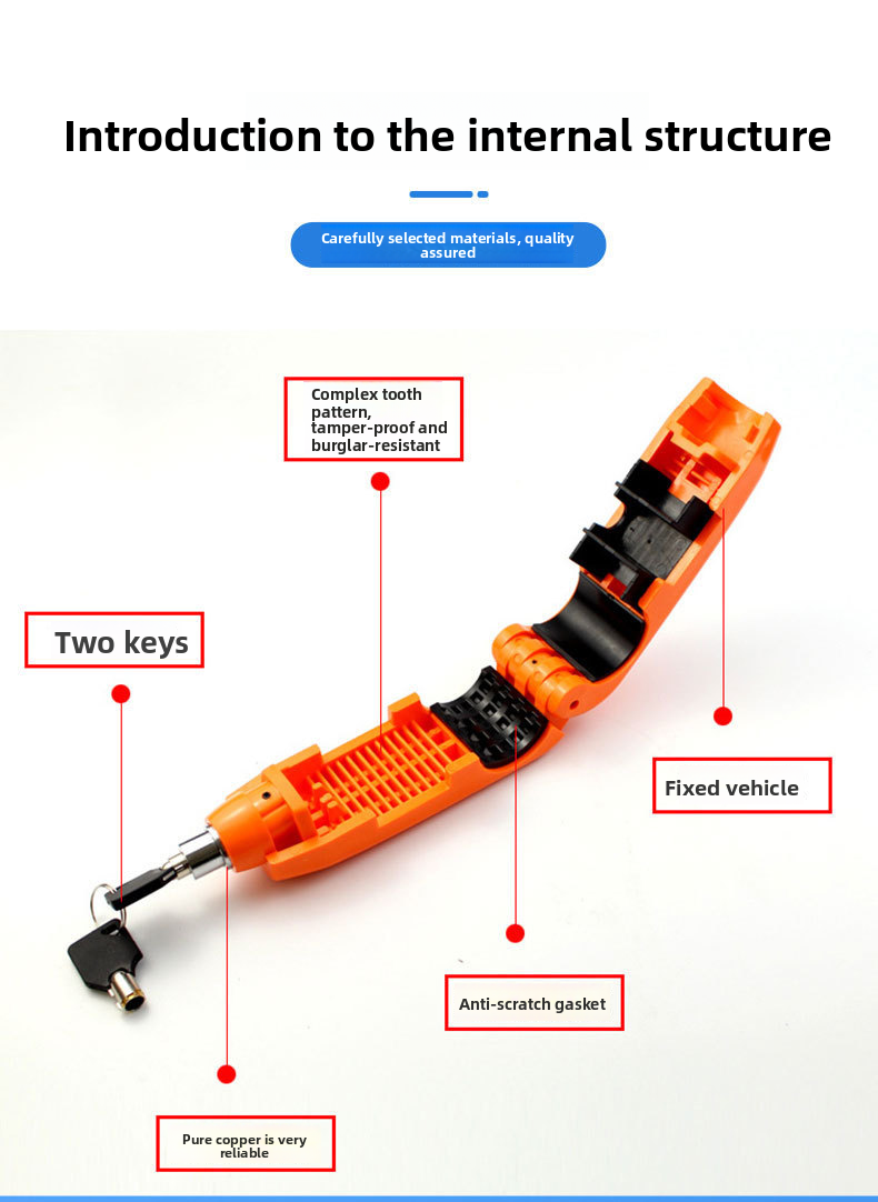 Electric Bike Brake Motorcycle Anti-theft Scooter Bicycle Handlebar Horn Lock Modification_autovado.com