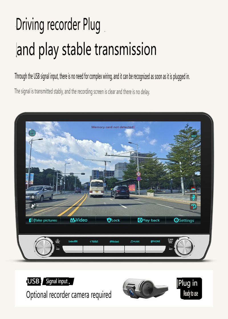 10.1" Universal Android Car Stereo With HD Backup Camera - 4G Octa-Core Touchscreen GPS Navigation System, Wireless CarPlay/Android Auto, Bluetooth 5_autovado.com