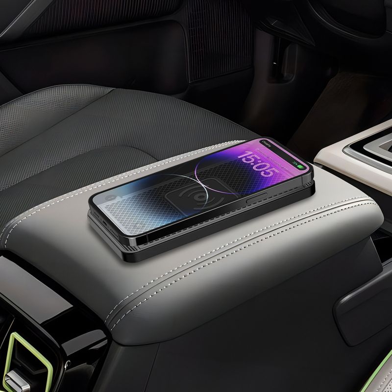 Modified Anti-Slip Mat Pad Car Wireless Charger Mobile Phone Flash Charging Foreign Trade Cross-Border Intelligent_autovado.com