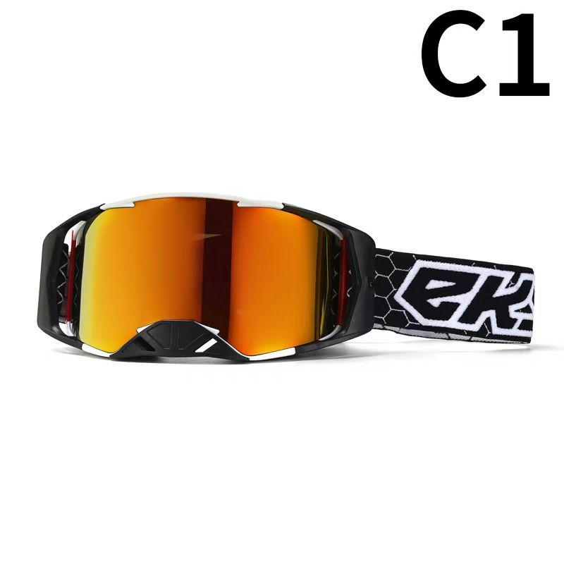 Motorcycle Goggles For Off-Road Riding – Windproof & Anti-Dust Sports Sunglasses With Interchangeable Lenses_autovado.com