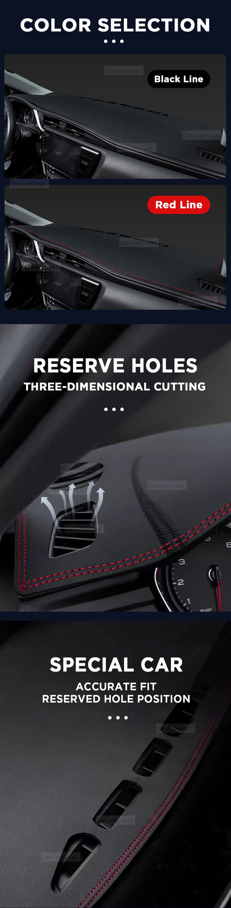 Dashboard Cover Mat Protective Pad For GEELY NEW COOLRAY 2023 2024 Car Accessories Dash Board Sunshade Anti-UV Carpet_autovado.com