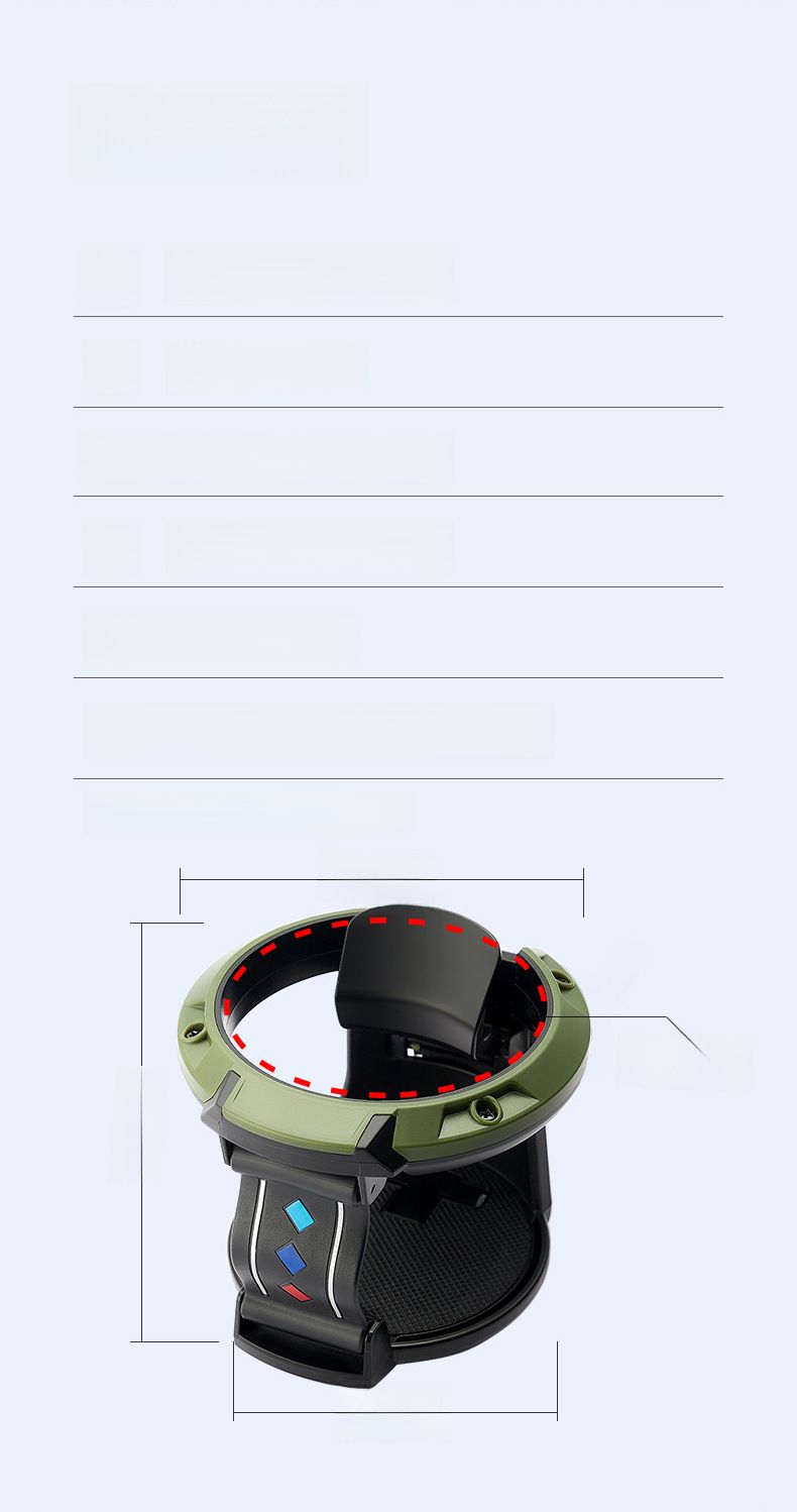 Car water cup holder car air conditioning outlet beverage holder milk tea cup holder ashtray fixing bracket with Hook_autovado.com