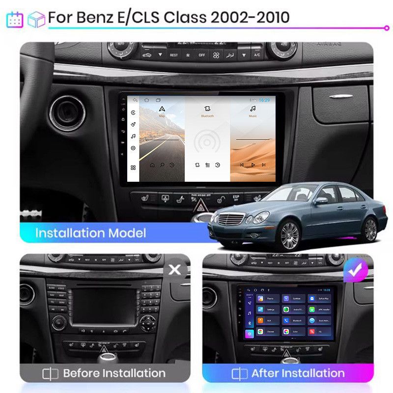 Applicable to Mercedes Benz E Android Navigator W211 CLS Radio Car DVD Player Car Stereo_autovado.com