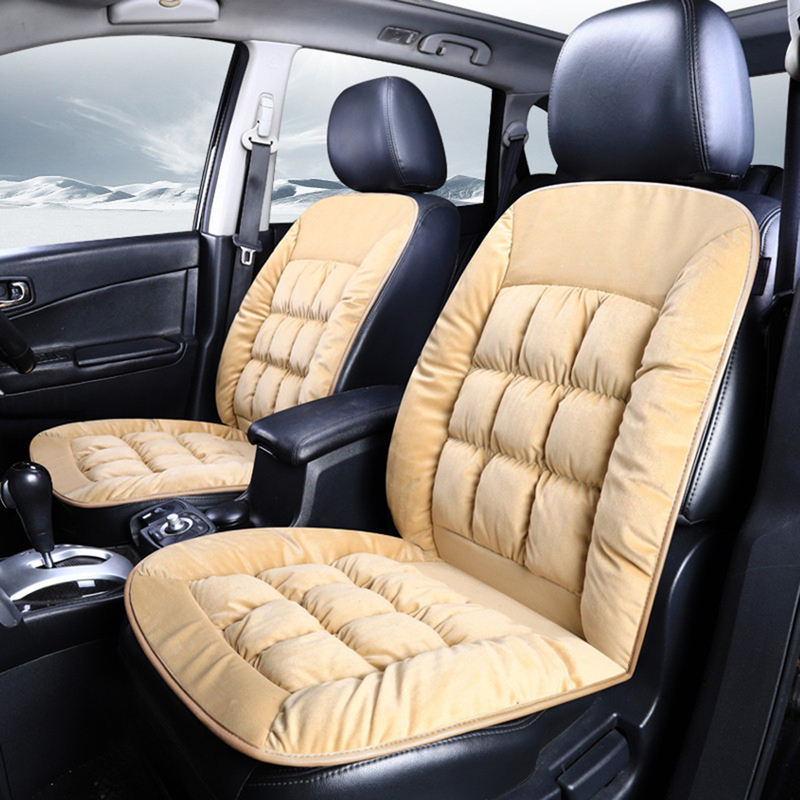 Yuanmheng Autumn Winter Universal Plush Car Front Seat Cover Cushion Auto Soft Pad Mat_autovado.com
