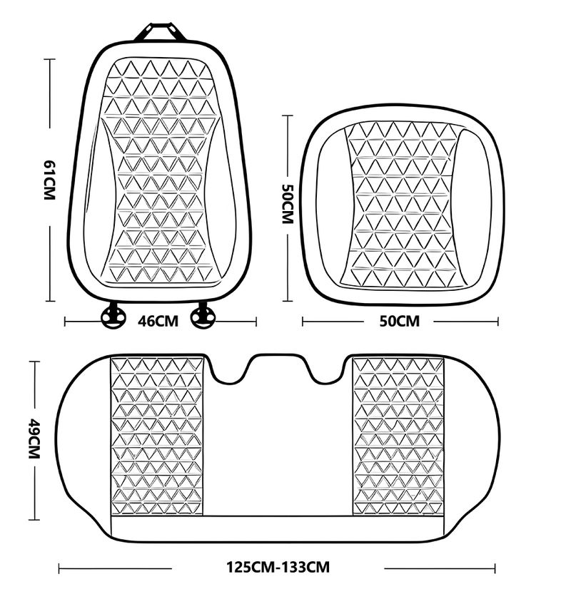 SEAMETAL 3D Car Cushion Breathable Cover Convex Design Heat Dissipation Seat Protector Anti Scratch Non-Slip Chair Mat_autovado.com