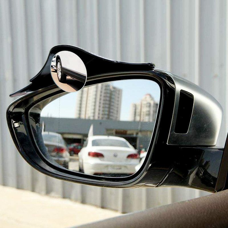 Car Rearview Eyebrow Small Round Integrated Reflective Blind Spot Reversing Mirror Rain Shield Waterproof Artifact_autovado.com