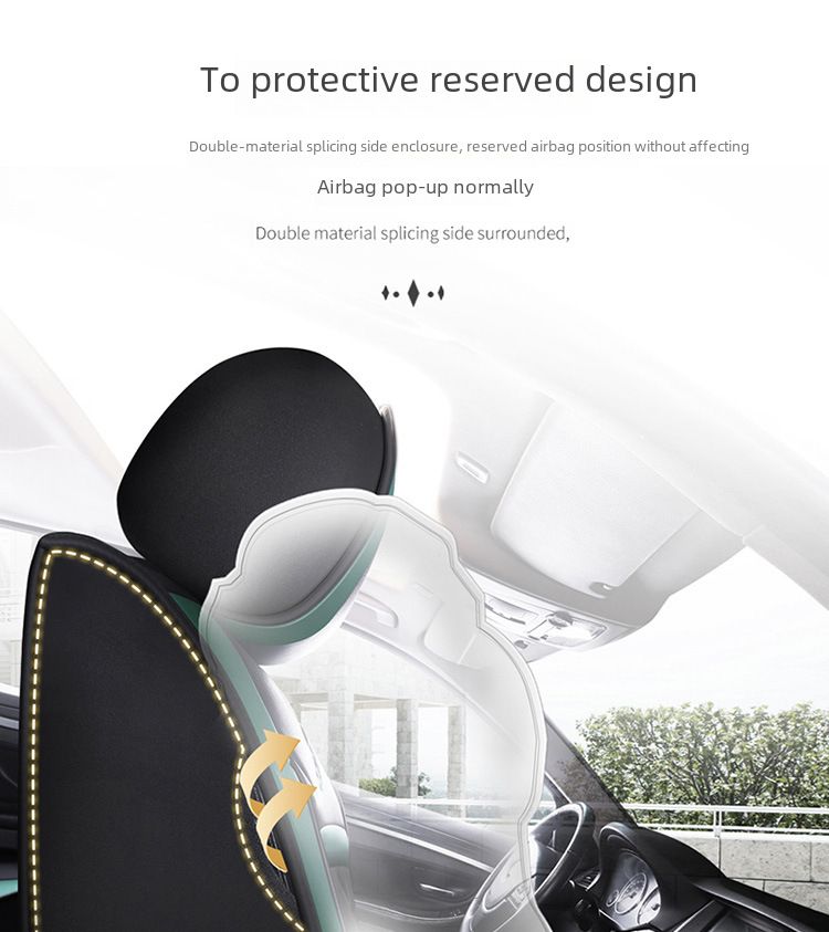 Winter Car Cushion Seat Cover Full Surrounding Four Seasons General New Leather Seat Cover Linen Leather Seat Cushion Seat Cover_autovado.com