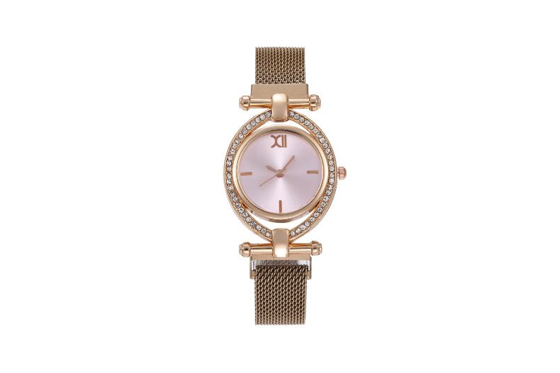 Diamond-encrusted Oval Women's Watch Women's Watch Ferromagnetic Quartz Watch Women's Iron-absorbing Stone_autovado.com