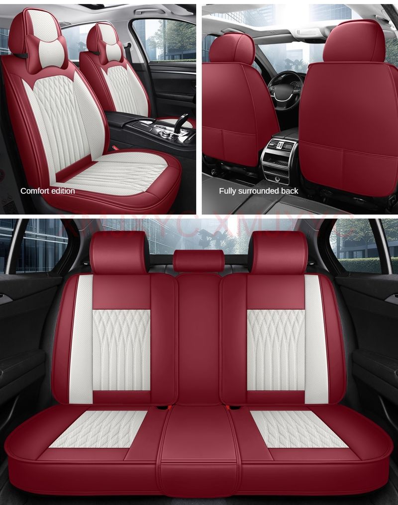 Pu Leather Universal Car Seat Cover For TOYOTA Corolla Camry RAV4 CHR Highlander Land Cuirser Prado Interior Accessories_autovado.com